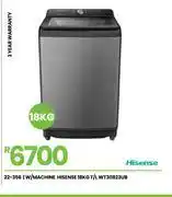 Fair Price Hisense 18Kg T/L W/Machine WT3I1823UB 22-356 offer
