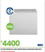 Fair Price KIC 300Ltr WHT Deep Fridge/ Freezer KC0030A/KCG305 20-263 offer