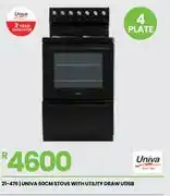 Fair Price Univa 60cm Stove With Utility Draw U116B 21-476 offer