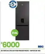 Fair Price KIC 314Ltr Bottom Freezer Fridge KBF635 GR-WD 20-589 offer