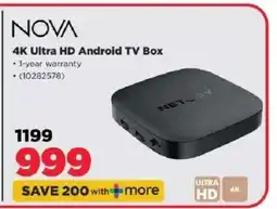 HiFi Corp NOVA 4K Ultra HD Android TV Box offer