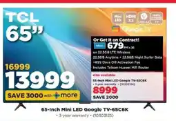HiFi Corp 65-Inch Mini LED Google TV-65C6K offer