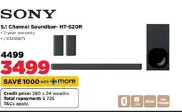 HiFi Corp Sony 5.1 Channel Soundbar HT-S20R offer