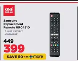 HiFi Corp Samsung Replacement Remote-URC4910 offer