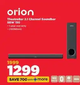 HiFi Corp orion TheatreBar 2.1 Channel Soundbar SBW 150 offer
