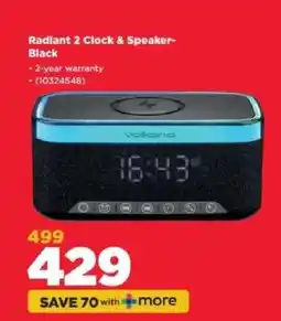 HiFi Corp Radiant 2 Clock & Speaker - Black offer