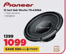 HiFi Corp Pioneer 12 Inch Sub Woofer TS-A30S4 offer