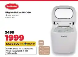 HiFi Corp SnoMaster 12kg Ice Maker SMIC-30 offer