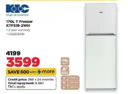HiFi Corp 170L T Freezer KTF518-2WH offer