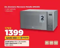 HiFi Corp 30L Electronic Microwave Metallic DMO390 offer