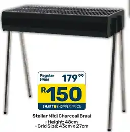Pick n Pay Stellar Midi Charcoal Braai offer