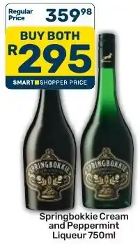 Pick n Pay Springbokkie Cream and Peppermint Liqueur offer