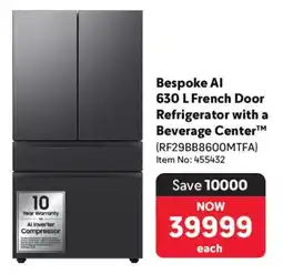 Makro Samsung French Door Refrigerator with a Beverage Center offer