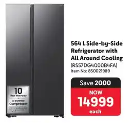 Makro Samsung Side-by-Side Refrigerator with All Around Cooling offer