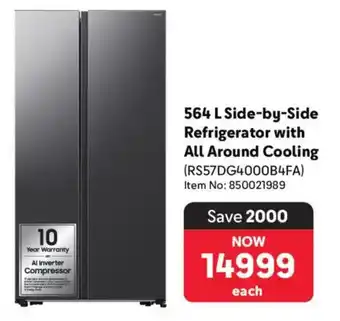 Samsung Side-by-Side Refrigerator with All Around Cooling