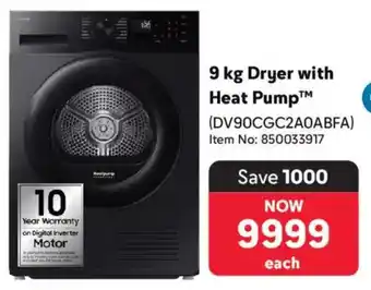 Samsung Dryer with Heat Pump