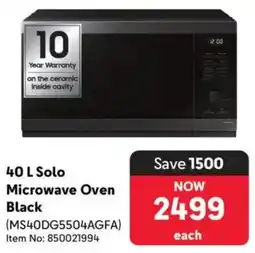 Makro Samsung Solo Microwave Oven Black offer