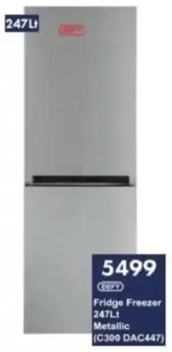 President Hyper Defy Fridge Freezer Metallic offer