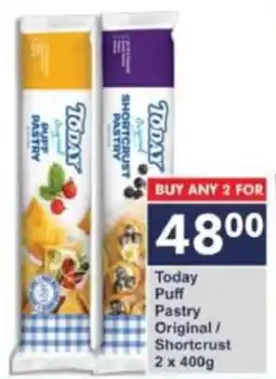 President Hyper Today Puff Pastry Original/ Shortcrust offer