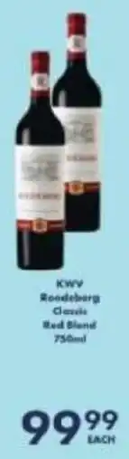 President Hyper KWV Roodeberg Classic Red Blend offer