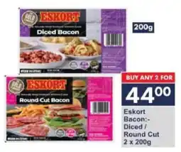 President Hyper Eskort Bacon Diced/ Round Cut offer