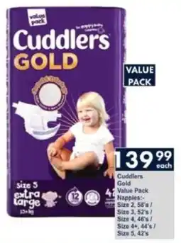 President Hyper Cuddlers Gold Value Pack Nappies offer