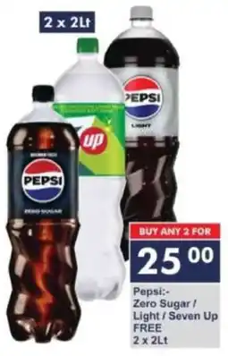 President Hyper Pepsi Zero Sugar/ Light/ Seven Up Free offer