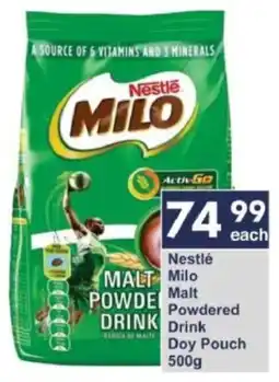 President Hyper Nestlé Milo Malt Powdered Drink Doy Pouch offer