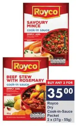 President Hyper Royco Dry Cook-in-Sauce Packet offer
