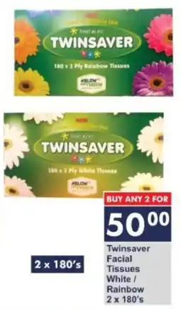 President Hyper Twinsaver Facial Tissues White/ Rainbow offer