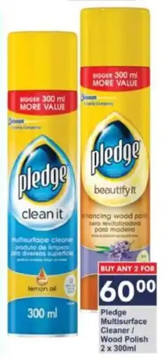 President Hyper Pledge Multi Surface Cleaner/ Wood Polish offer