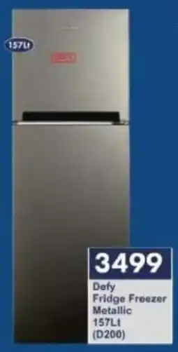 President Hyper Defy Fridge Freezer Metallic offer
