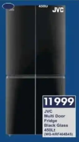 President Hyper JVC Multi Door Fridge Black Glass offer