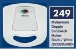 President Hyper Mellerware Doppio Sandwich Maker Black/ White offer