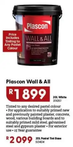 Brights Hardware Plascon Wall & All offer