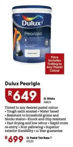 Brights Hardware Dulux Pearlglo offer