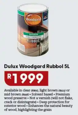 Brights Hardware Dulux Woodgard Rubbol offer