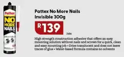 Brights Hardware Pattex No More Nails Invisible offer