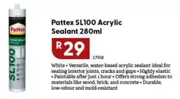 Brights Hardware Pattex SL100 Acrylic Sealant offer