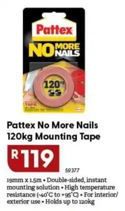 Brights Hardware Pattex No More Nails Mounting Tape offer