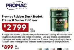 Brights Hardware Promac Rubber Duck Nudek Primer & Sealer PU Clear offer