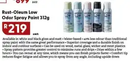Brights Hardware Rust-Oleum Low Odor Spray Paint offer
