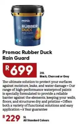 Brights Hardware Promac Rubber Duck Rain Guard offer