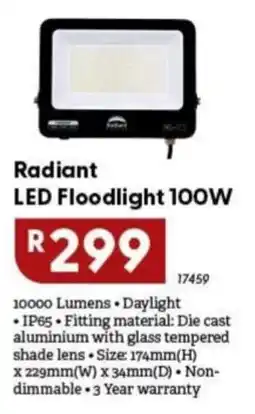 Brights Hardware Radiant LED Floodlight 100W offer