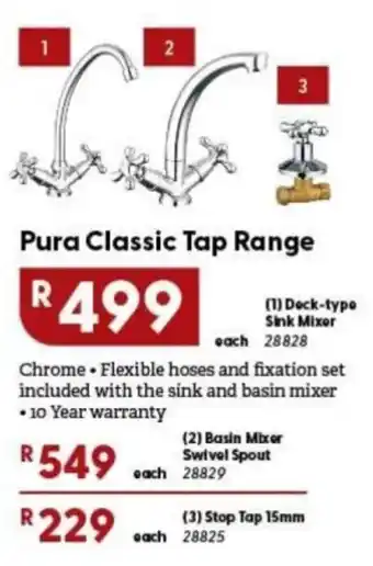 Pura Classic Tap Range