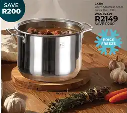Table Charm Direct TC 28cm Stainless Steel Stock Pot offer