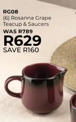 Table Charm Direct TC Rosanna Grape Teacup & Saucers offer