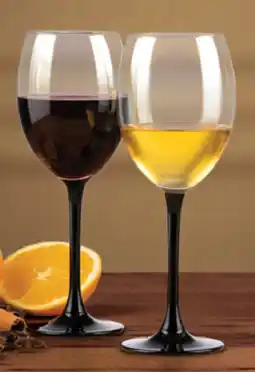 Table Charm Direct TC Black Onyx Wine Glasses offer