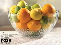 Table Charm Direct TC Crystalite Giant Serving Bowl offer