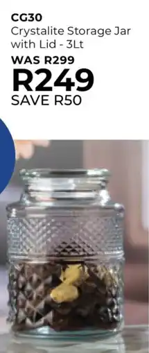 Table Charm Direct TC Crystalite Storage Jar with Lid offer
